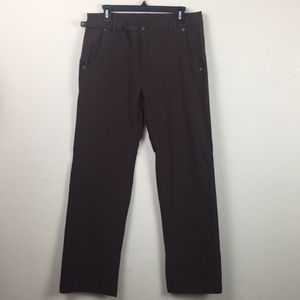 Prana Brown Micro Lined Hiking Pants Sz Medium